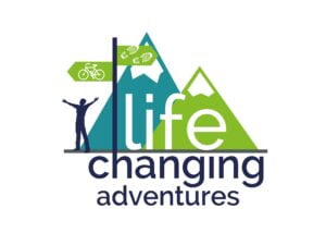 Life Changing Adventures logo representing trekking, cycling, and outdoor adventure experiences