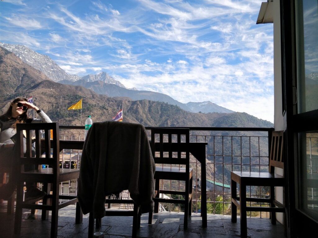 Cafés in McLeod Ganj 2 Mountain view café in McLeod Ganj overlooking the Dhauladhar range, Dharamshala