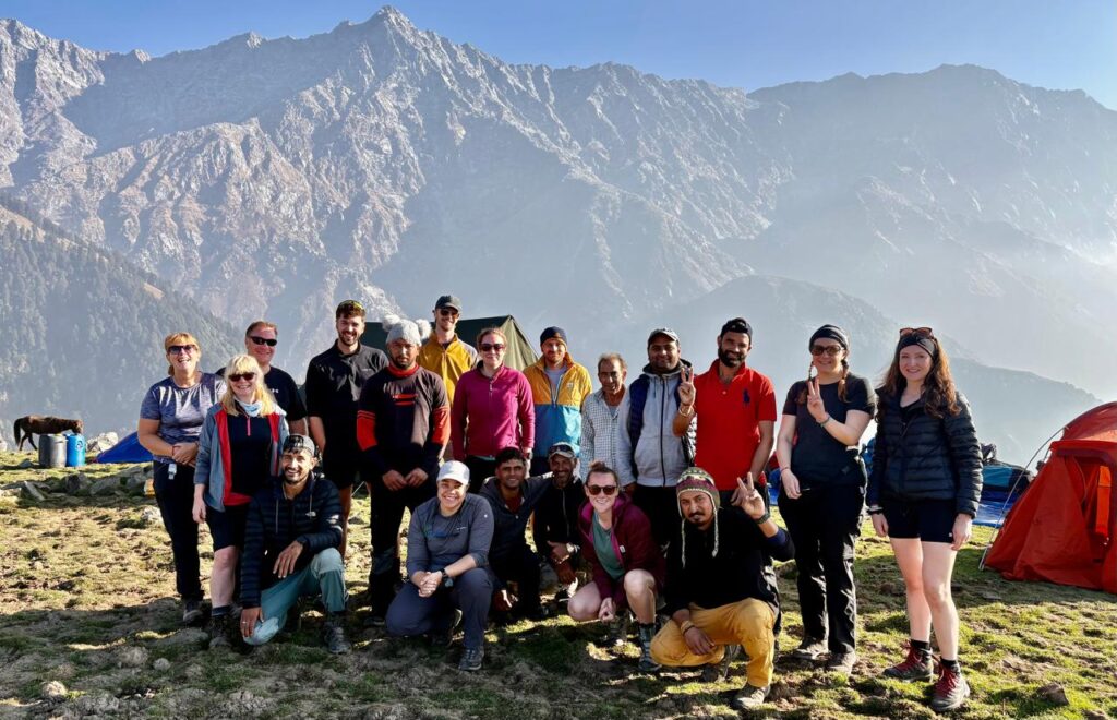 a group of people posing for a photo